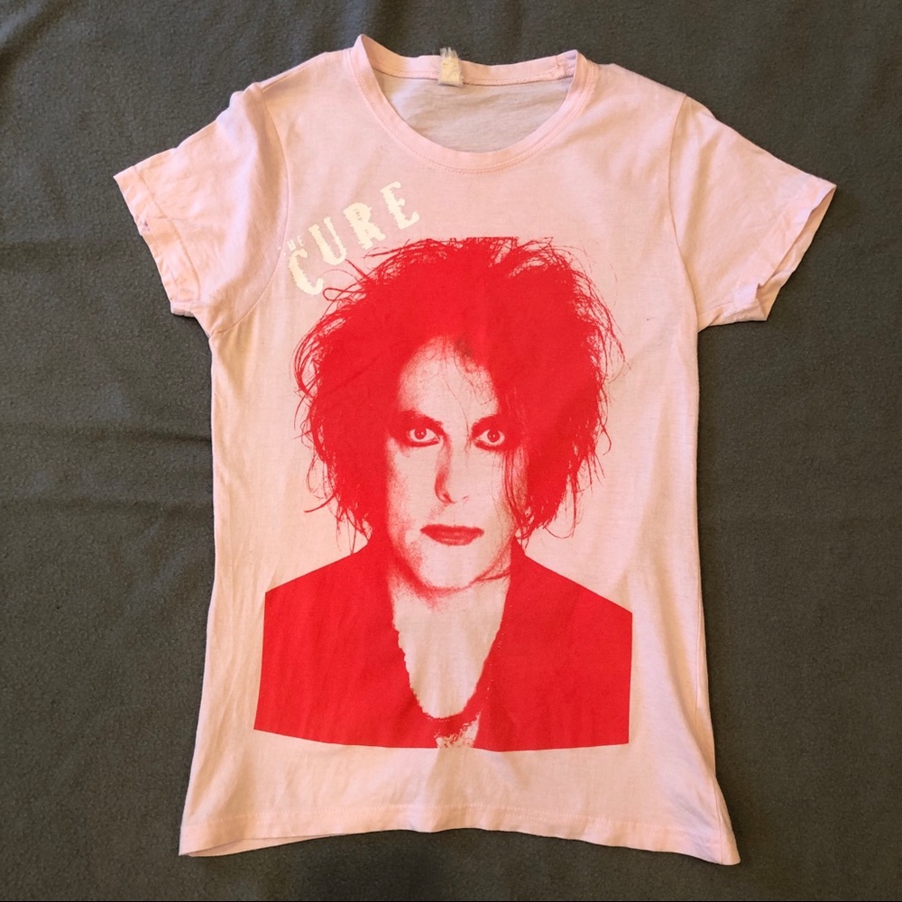 The Cure Band Tee - Robert Smith Face and Head - L